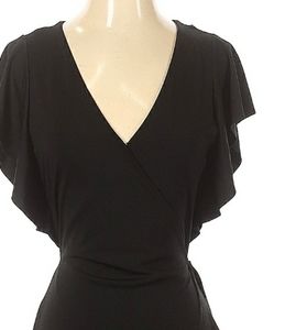Black wrap dress